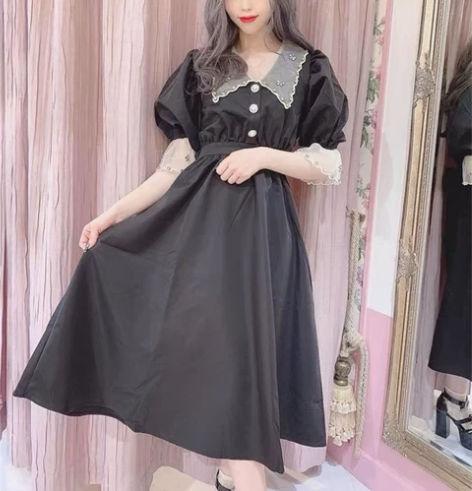 swankiss小女巫性感风褶皱泡泡水钻喇...