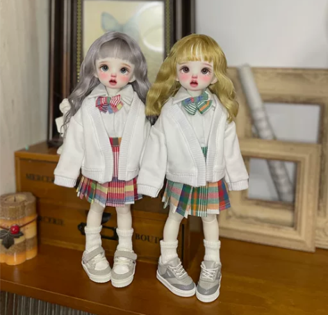 Bjd6分娃衣 学院风套装 学院风套装五点...