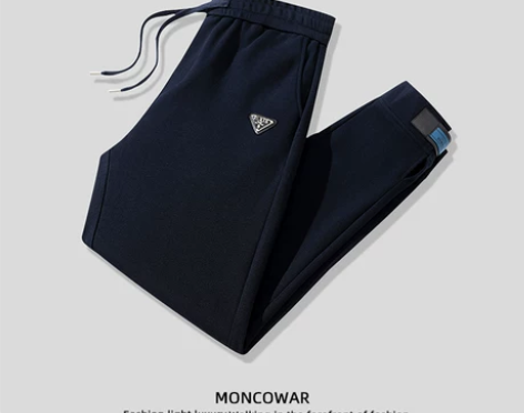 蒙口战奢华小脚休闲裤男士2022秋季新款中...