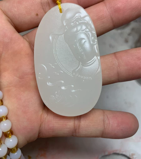 玉雕观音吊坠36.31克，阿富汗玉 低价出...