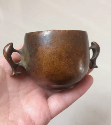 低价转 乡下收老铜双耳香炉 老铜香炉收藏 ...