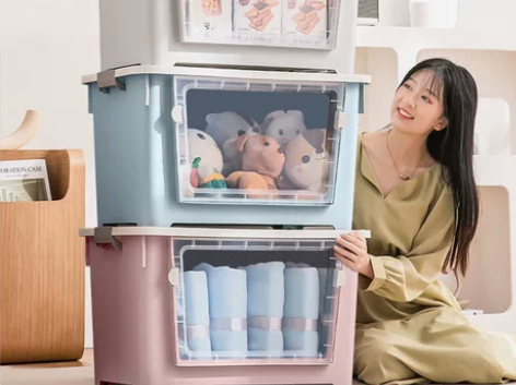 衣服收纳箱特大号透明大容量家用塑料储物箱子...