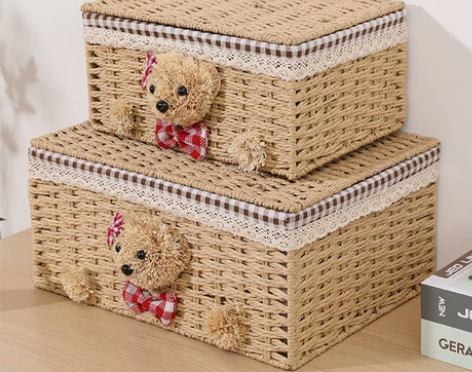 收纳箱 家用玩具衣服零食整理带盖大容量布艺...