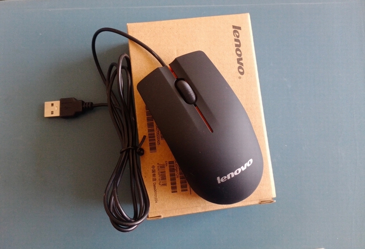 全新包邮联想M20鼠标有线未拆封笔记本台式...