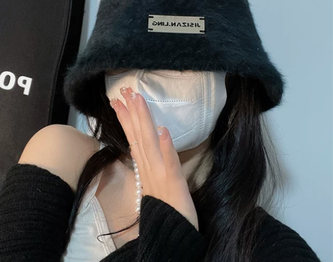 兔毛渔夫帽女冬毛绒帽子女秋冬毛毛帽