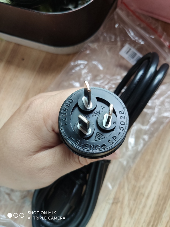 I-SHENG镒胜 国标电源线 三插头品字...