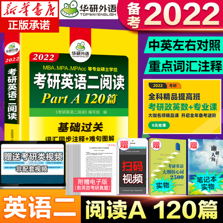 华研外语 备考2022考研英语二阅读理解p...