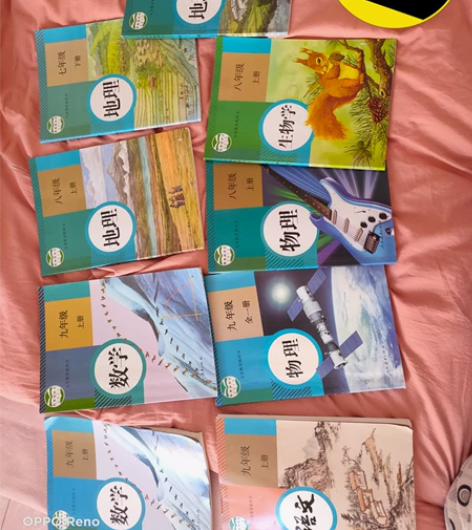 初中人教版课本语文化学物理数学生物地理九年...