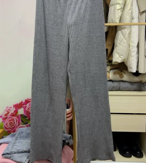 身高168CM，体重62kg，针织阔腿裤，...