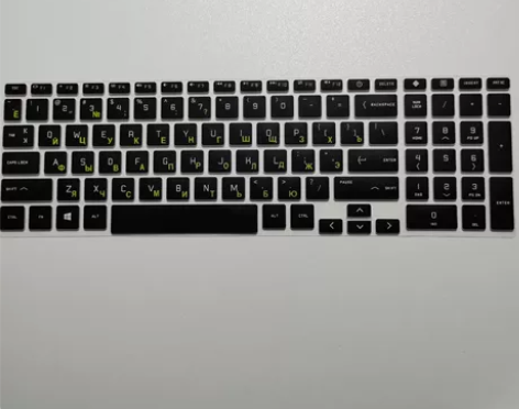 惠普光影精灵7 俄语键盘专用硅胶保护膜 全...
