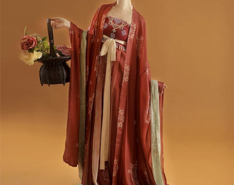 ?桔屿正品原创汉服女诃子裙【簪花】 九成新...