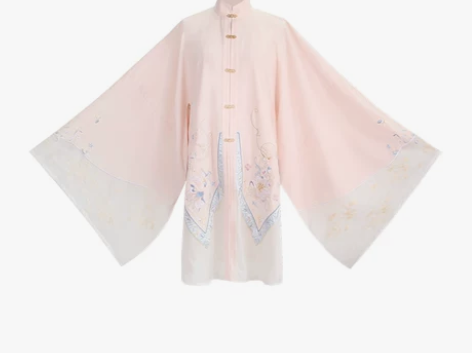 七月夕 倾许 绣花云肩拼接立领对襟长衫马面...