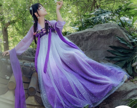 千韵岗《辰莲鱼梦》m码。紫色。 249入。...