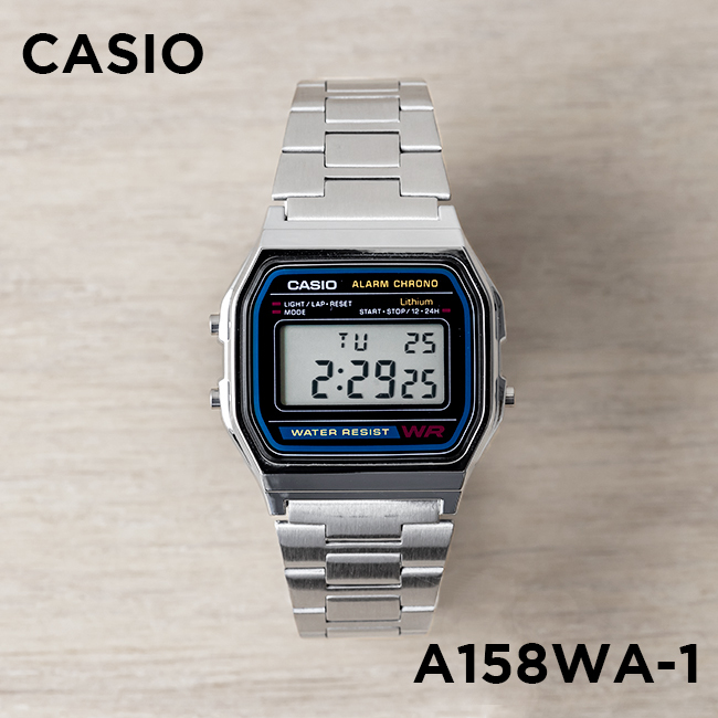 卡西欧CASIO A158WA-1 复古方...