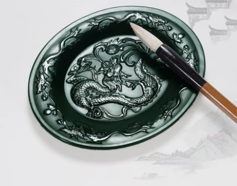 【大师作品】 和田玉《笔砚》摆件 1.亦作...