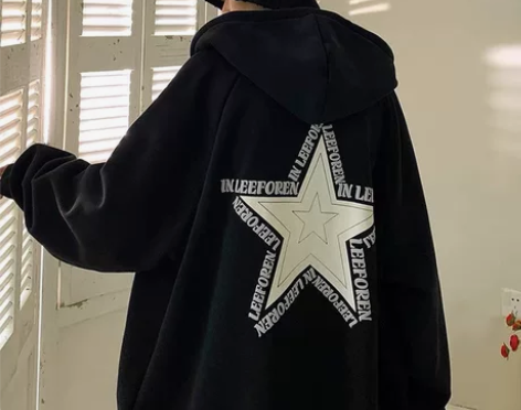 连帽开衫西海岸hiphop卫衣oversi...