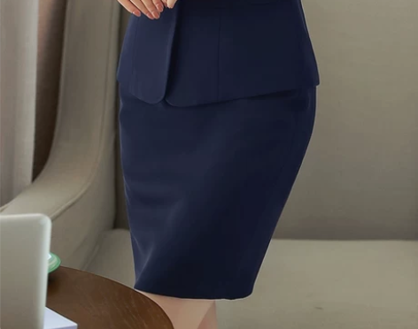 2018新款正装裙西装裙女装一步裙工作裙职...