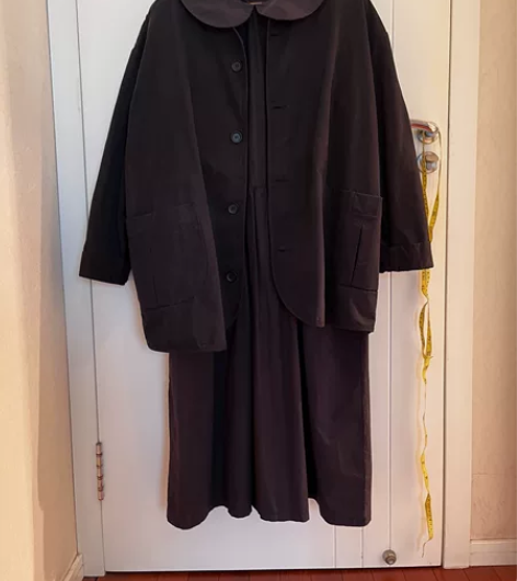 日系森女风娃娃领连衣裙 95新 两件套。里...