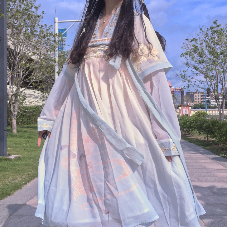 正品小个子齐胸襦裙汉服女夏款薄款改良日常汉...