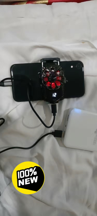 【顺丰包邮】半导体手机散热器数显静音黑鲨苹...