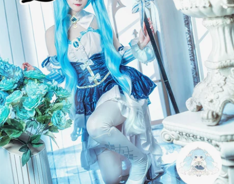 全新未拆初音未来雪初音2019cospla...