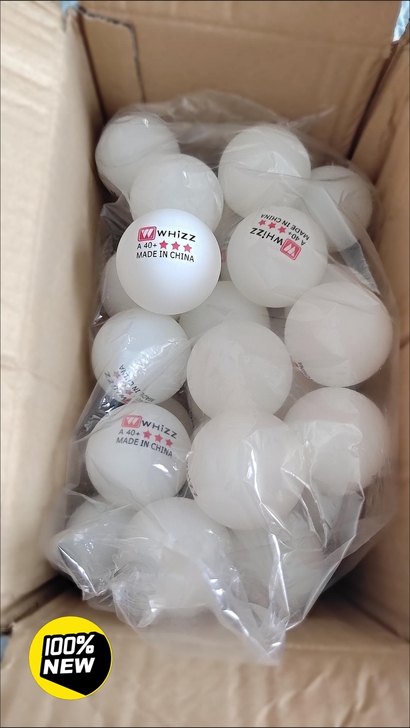 体育馆不做了清理库存的乒乓球，数量不多了适...