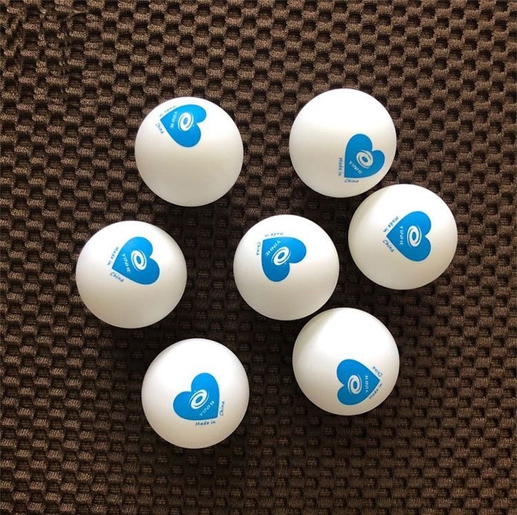 正品银河蓝心乒乓球俱乐部高弹力耐打训练球A...