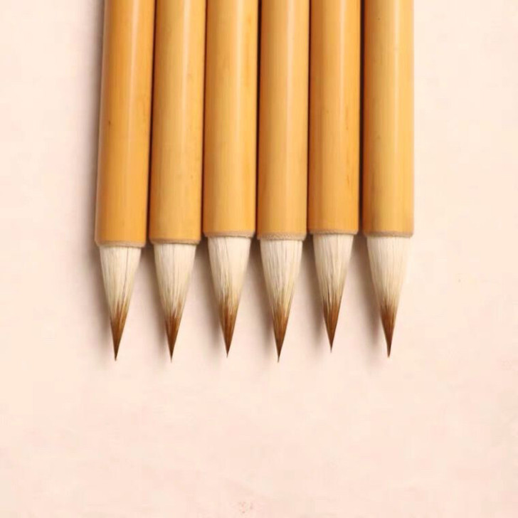 纯七狼三羊蒜头小楷毛笔二王，行草专用毛笔，...