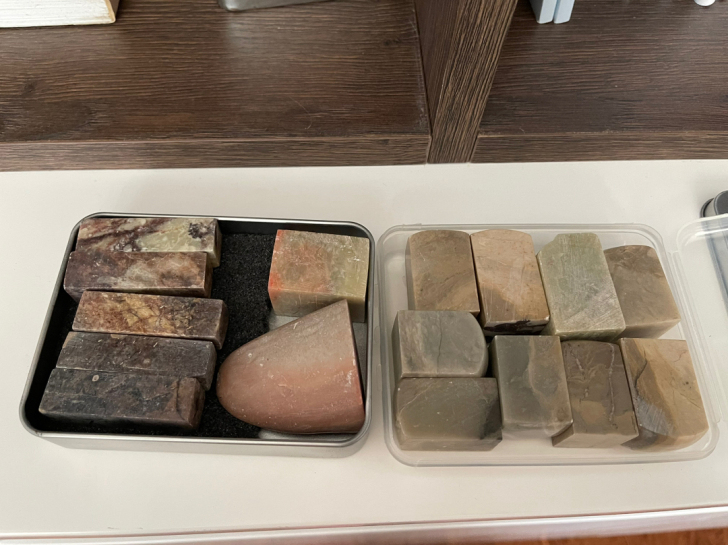 青弋青田石练习章学生印章石料姓名印章成人手...