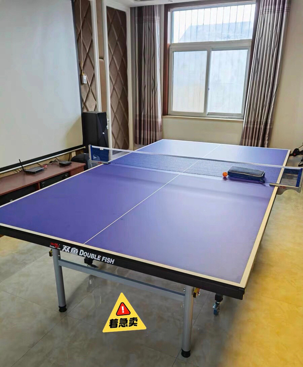 全新包邮急出乒乓球桌室内家用可折叠移动式标...