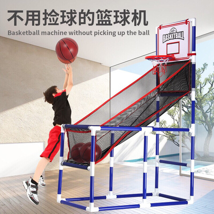 儿童篮球投篮机免打孔壁挂式篮扳框室内外体育...