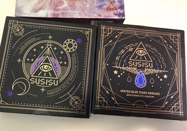 全新susisu流沙眼影盘巴哈马/玛祖蓝 ...