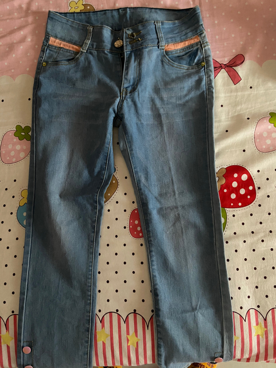 18元包邮高腰春秋款弹力小脚牛仔裤 之前买...