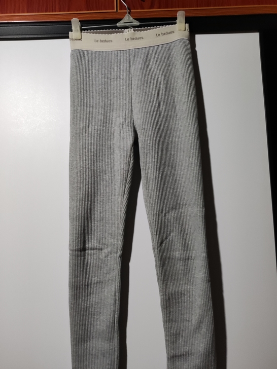 字母裤松紧中腰弹力修身小脚加绒九分裤