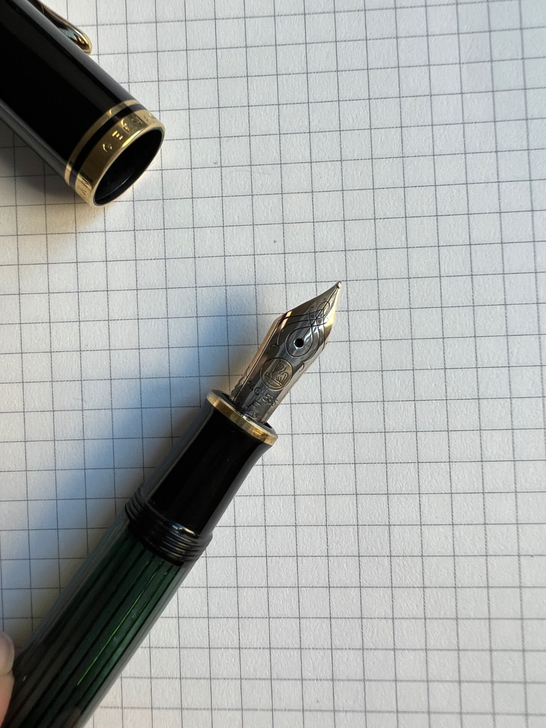 百利金m400钢笔,双鸟刀锋,难得品相,不...