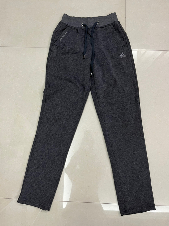 加绒运动裤男秋冬季直筒宽松纯棉裤子抽绳束脚...