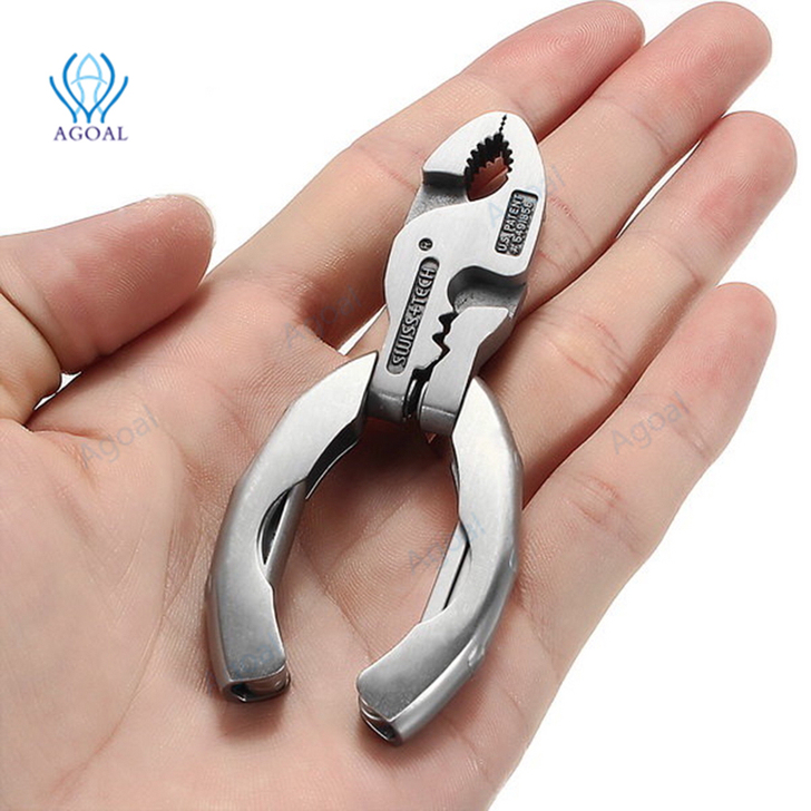 包邮全新迷你多功能钳子9合1螺丝刀钥匙扣