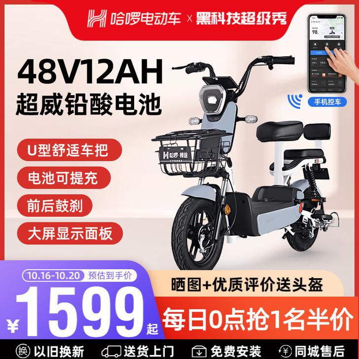 棒途 电动自行车 手机蓝牙控车，有定位，不...
