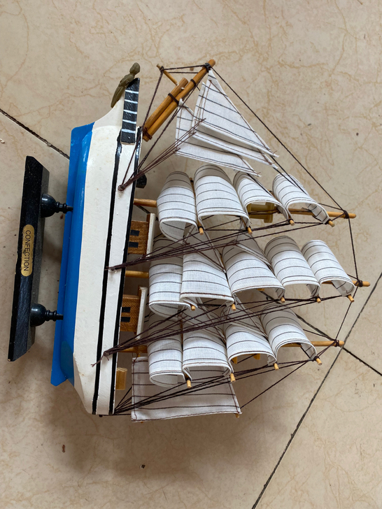 木质模型船 新旧程度 9成新  转手原因 ...