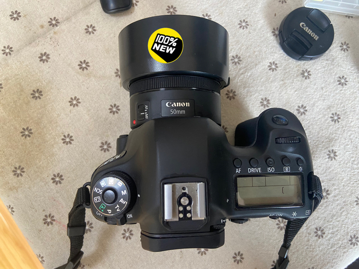 佳能6D机身加501.8三代镜头