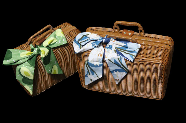 复古藤编手提收纳箱伴手礼箱