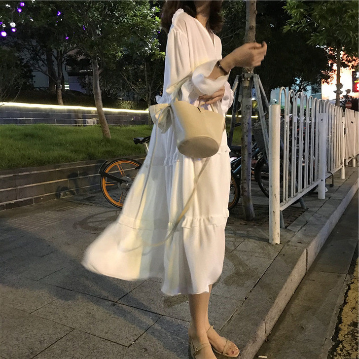 法式复古山本裙子仙女超仙森系甜美很仙法国小...