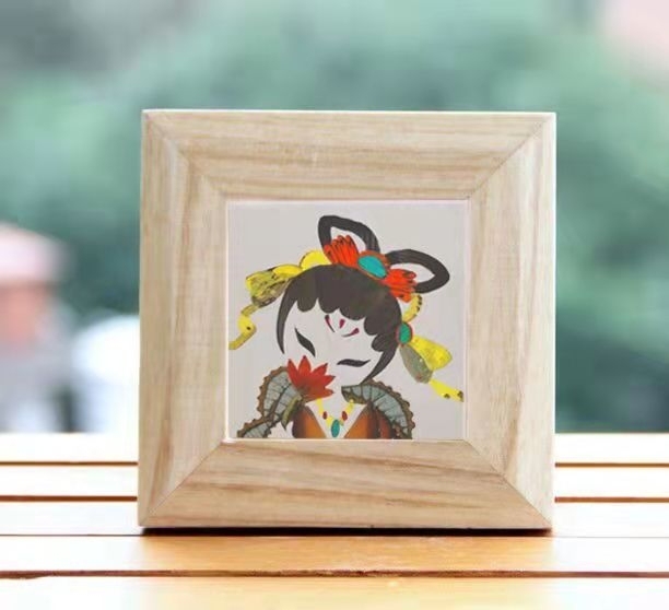 非遗手工顶级蝶翅画