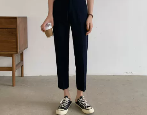 ?休闲裤 直筒裤九分 西装裤 料子超厚实超...