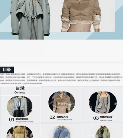 pop服装趋势网，2023最新男女面料，廓...
