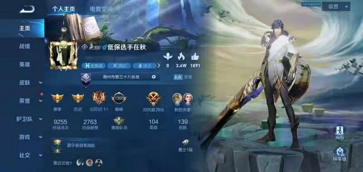 王者账号看上私聊咸鱼担保交易十传说勇者皮肤...