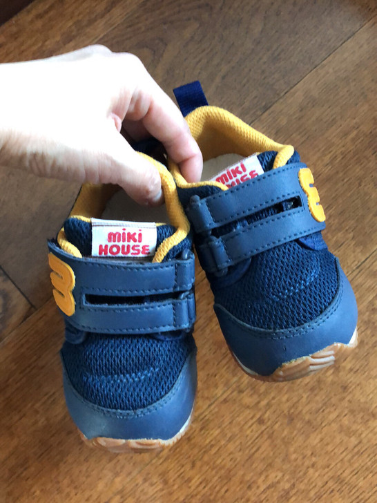 mikihouse学步鞋粘扣儿童防滑软底鞋...
