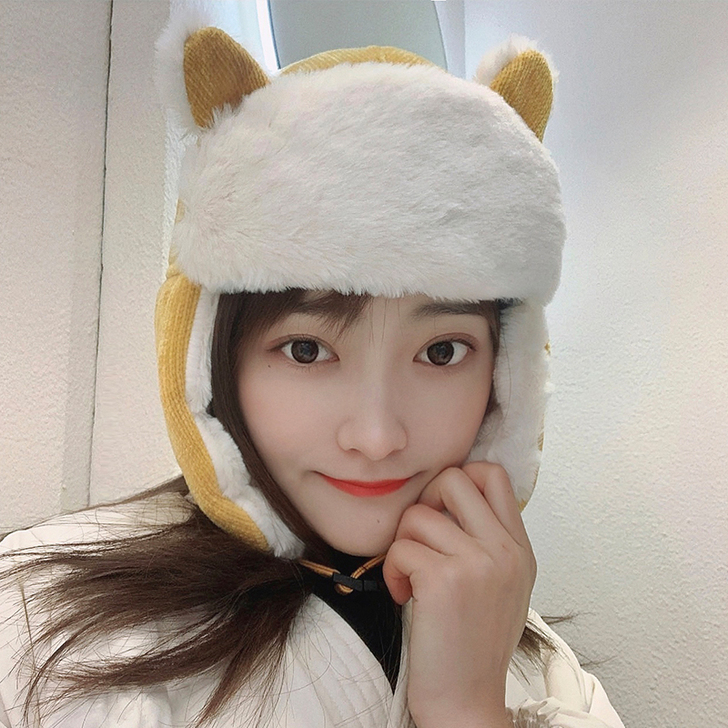 柚子天空 雷锋帽｜图片色加绒款