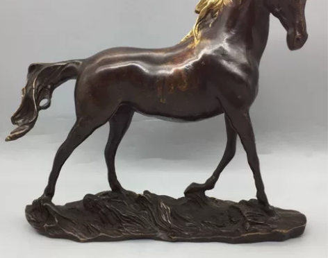 铜师傅纯铜马摆件办公室骏马摆设店铺开业装饰...