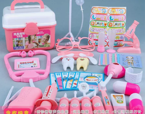 儿童宝宝听诊器打针工具箱小医生扮演护士玩具...